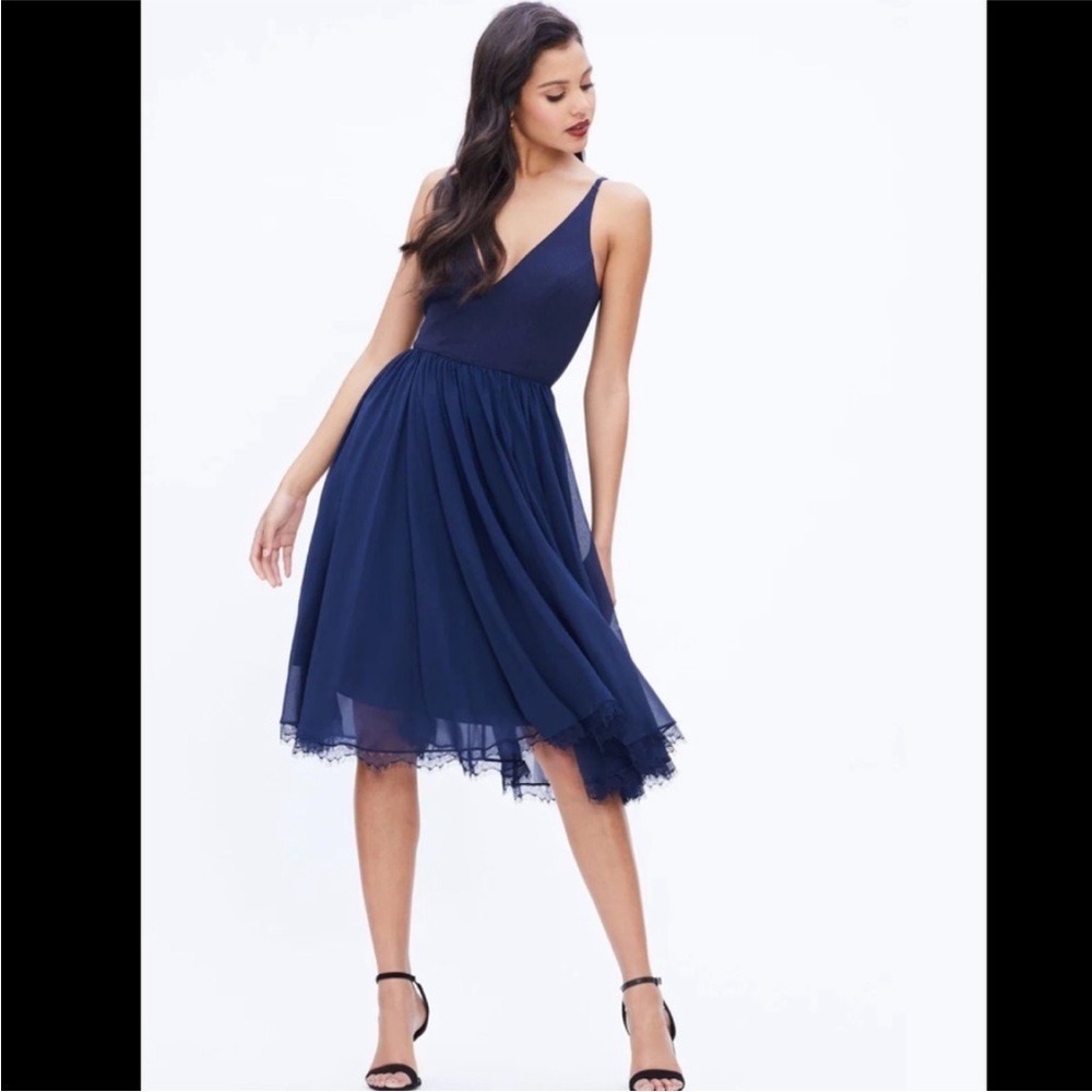 New Dress the Population One Navy Dress